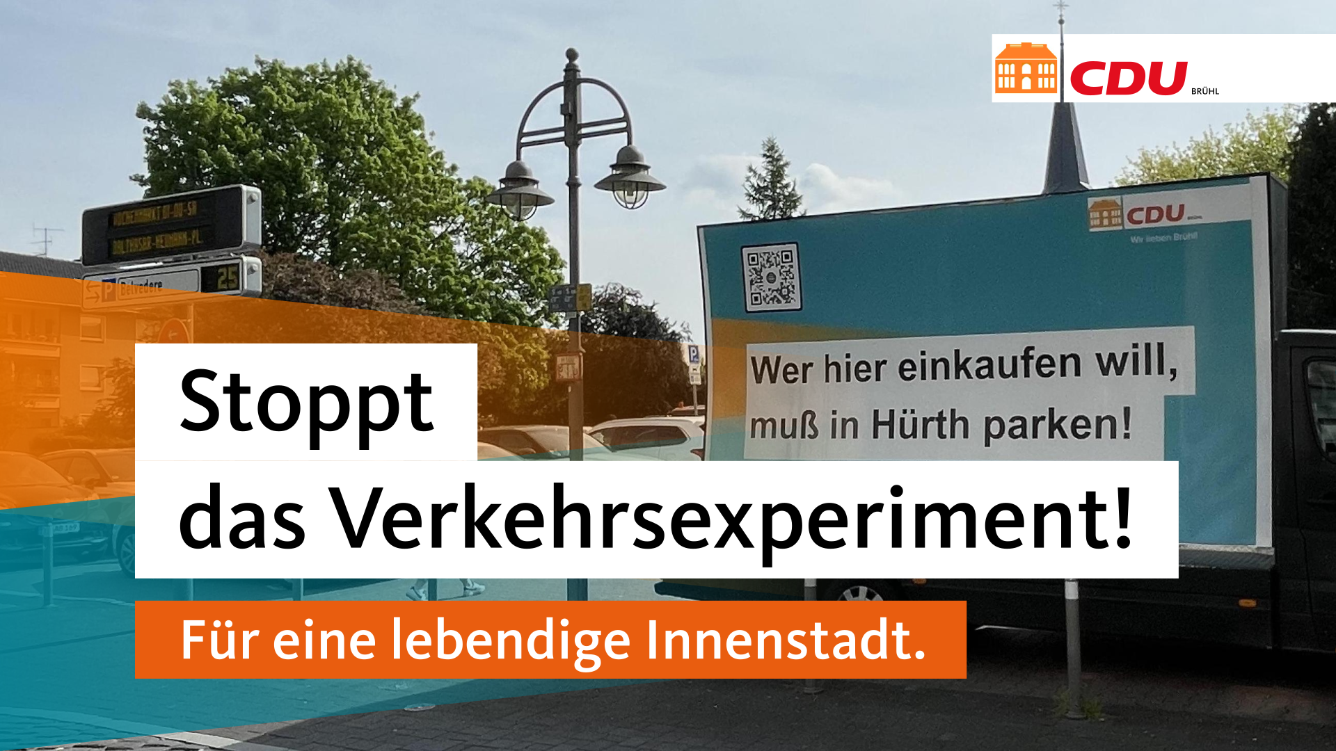 CDU-Aktion gegen Sperrung des Belvedere-Parkplatzes