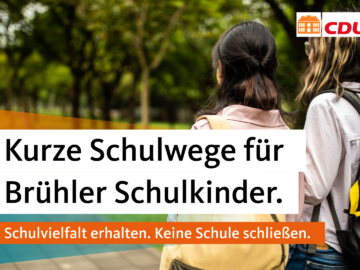CDU Brühl möchte für alle Brühler Kinder Schulangebot in der Stadt